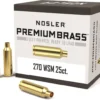 Nosler Custom Brass 270 Winchester Short Magnum (WSM) Box of 25