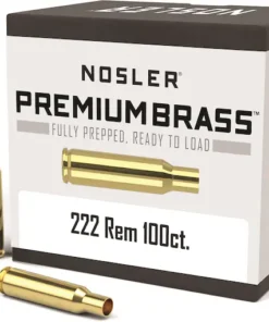 Nosler Custom Brass 222 Remington Box of 100