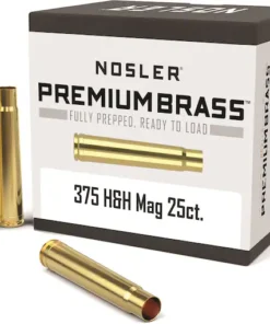 Nosler Custom Brass 375 H&H Magnum Box of 25
