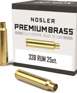 Nosler Custom Brass 338 Remington Ultra Magnum Box of 25
