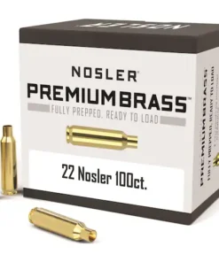 Nosler Custom Brass 22 Nosler Box of 100