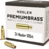 Nosler Custom Brass 24 Nosler Box of 100