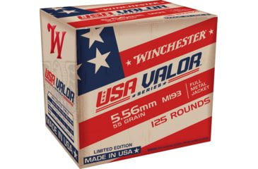 Opplanet winchester 5 56x45mm nato 55 grain full metal jacket centerfire rifle ammo 125 rounds usa193125 main.jpg
