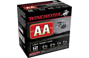 Opplanet winchester aa 12 gauge 1 1 8 oz 2 75in centerfire shotgun ammo 25 rounds aa127 main.jpg