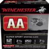 Opplanet winchester aa 12 gauge 1 oz 2 75in centerfire shotgun ammo 25 rounds aasc12507 main 1.jpg