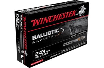 Opplanet winchester ballistic silvertip 243 winchester 55 grain fragmenting polymer tip centerfire rifle ammo 20 rounds sbst243 main.jpg