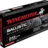 Opplanet winchester ballistic silvertip 243 winchester super short magnum 95 grain fragmenting polymer tip brass cased centerfire rifle ammo 20 rounds sbst243ssa main.jpg
