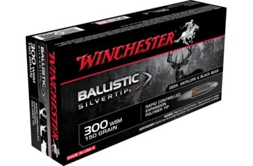 Opplanet winchester ballistic silvertip 300 winchester short magnum 150 grain fragmenting polymer tip brass cased centerfire rifle ammo 20 rounds sbst300s main.jpg