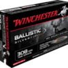 Opplanet winchester ballistic silvertip 308 winchester 168 grain fragmenting polymer tip brass cased centerfire rifle ammo 20 rounds sbst308a main.jpg