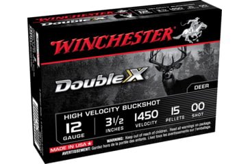 Opplanet winchester double x 12 gauge 15 pellets 3 5in centerfire shotgun buckshot ammo 5 rounds sb12l00 main.jpg