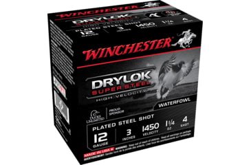 Opplanet winchester drylok 12 gauge 1 1 4 oz 3in centerfire shotgun ammo 25 rounds ssh1234 main.jpg