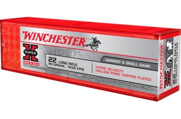 Opplanet winchester hyper speed 22 long rifle 40 grain copper plated hollow point rimfire ammo 100 rounds xhv22lr main.jpg