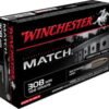 Opplanet winchester match 308 winchester 168 grain boat tail hollow point centerfire rifle ammo 20 rounds s308m main.jpg