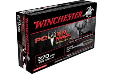 Opplanet winchester power max bonded 270 winchester 150 grain bonded rapid expansion protected hollow point centerfire rifle ammo 20 rounds x2704bp main.jpg