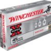 Opplanet winchester super x handgun 45 acp 185 grain winclean enclosed base brass cased centerfire pistol ammo 50 rounds wc451 main.jpg