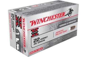 Opplanet winchester super x rifle 22 hornet 46 grain jacketed hollow point centerfire rifle ammo 50 rounds x22h2 main.jpg