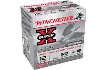 Opplanet winchester super x shotshell 12 gauge 1 1 8 oz 3in centerfire shotgun ammo 25 rounds wex123bb main.jpg