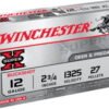 Opplanet winchester super x shotshell 12 gauge 27 pellets 2 75in centerfire shotgun buckshot ammo 5 rounds xb124 main.jpg