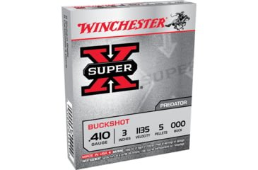 Opplanet winchester super x shotshell 410 bore 5 pellets 3in centerfire shotgun buckshot ammo 5 rounds xb413 main.jpg