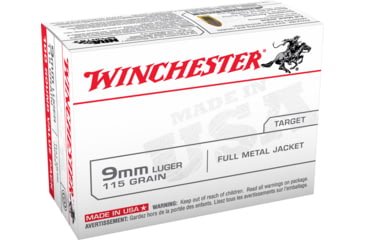 Opplanet winchester usa handgun 9mm luger 115 grain full metal jacket centerfire pistol ammo 100 rounds usa9mmvp main.jpg