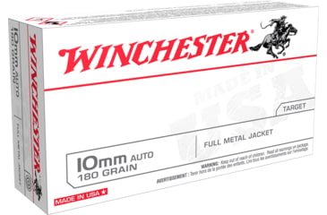 Opplanet winchester usa white box 10mm auto 180 grain full metal jacket centerfire pistol ammo 50 rounds usa10mm main.jpg