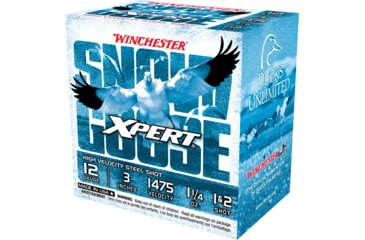 Opplanet winchester xpert snow goose 12 gauge 1 1 4 oz 3in centerfire shotgun ammo 25 rounds wxs12312 main.jpg